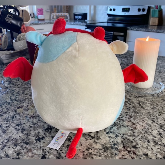 •NWT•Squishmallows Belana The Cow with Devil Bat Costume Halloween Plush - Picture 4 of 13